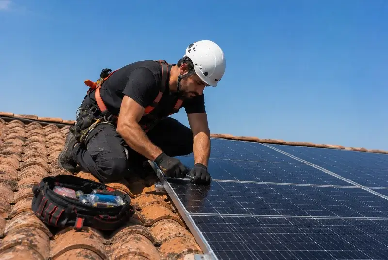 Maintenance et monitoring de panneaux solaires à Pépieux
